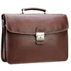 Image de Cartable Katana Cuir de Vachette Gras 2 soufflets K 31022 - Chocolat