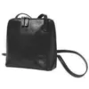 Image de Besace/ Pochette portÃ©e travers Katana en cuir de Vachette collet K 1808 - Noir