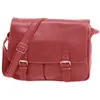 Image de Besace Katana Cuir de Vachette grainÃ© 69354 - Rouge