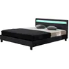 Image de Lit LED Maria - 160 x 200 cm - Noir