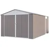 Image de GARAGE METAL NEVADA AVEC PORTE BATTANTE - 15,36 MÂ²