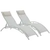 Image de Bain De Soleil En Aluminium Beauty - Phoenix - Ecru - Lot De 2