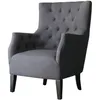 Image de Fauteuil Scandinave Tissu Duchesse - 76 x 83 x 100,5 cm - Gris