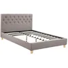 Image de Lit double "Emmy" - 140 x 190 cm - Taupe