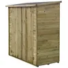 Image de Abri Jardin Bois Adossable "Lipki " - 1.79 X 0.9 X 1.78/1.87 M - 1.61 MÂ² - 12 Mm - Avec Plancher