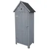 Image de Armoire De Jardin Cabanon - 77 X 54.5 X 179 Cm - Anthracite