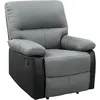 Image de Fauteuil relax "Lincoln" - 90 x 89 x 103 cm - Noir/Gris foncÃ©