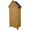 Image de Armoire De Jardin Cabanon - 77 X 54.5 X 179 Cm - Marron
