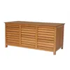 Image de Coffre De Jardin En Bois Macao - 130 X 64 X 60 Cm - Marron