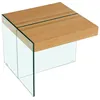 Image de Table basse Agrigento - 60 x 60 x 50 cm - Finition chÃªne