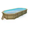 Image de Piscine bois " Ibiza " - 8.57 x 4.57 x 1.31 m - BÃ¢che Ã  bulles 180 Âµ - BÃ¢che hiver 280 g/mÂ²