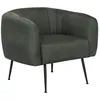 Image de Fauteuil en tissu Diana - 1 place - Gris foncÃ©