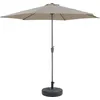 Image de Parasol Jardin Droit Alu Sol - Rond - Ã 3m - Ecru - Avec Pied LestÃ©