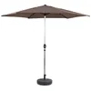 Image de Parasol Jardin Droit Alu "Sol" - Rond - Ã 3m - Taupe - Avec Pied Ã Lester