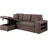 Image de CanapÃ© d'angle convertible/rÃ©versible Axel - 3 places - Taupe