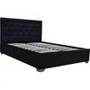 Image de Lit double avec coffre "Tino" - 160 Ã 200 cm - Noir