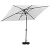 Image de Parasol Jardin Sol 2 - Rectangle - 2 X 3 M - Gris + Dalles Ã Lester Incluses