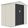 Image de Abri De Jardin MÃ©tal "Nebraska" - 2.70 MÂ² - Beige/Gris Anthracite