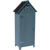 Image de Armoire De Jardin "Cabanon" - 77 X 54.5 X 179 Cm - Bleu Ciel