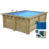 Image de Habitat Et Jardin Caimans 120 Piscine hors sol Rectangle 9500 L Bois