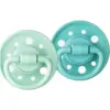 Image de Dodie Lot de 2 sucettes rondes en caoutchouc naturel 6-36 mois Vert/Vert Pastel