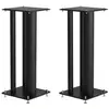 Image de Norstone Stylum Max Noir satin - Pieds d'Enceintes (la paire)