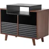 Image de Meuble Hi-Fi NorStone Oslo 800 Noir et Noyer