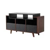 Image de NorStone Oslo 1200 Noir et Noyer - Meuble Hi-Fi
