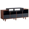 Image de NorStone Oslo 1600 Noir et Noyer - Meuble Hi-Fi