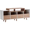 Image de NorStone Oslo 1600 Blanc et Chêne - Meuble Hi-Fi