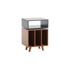 Image de Norstone Stockholm 700 Noir et Noyer - Meuble Hifi
