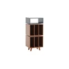 Image de Norstone Stockholm 1100 Noir et Noyer - Meuble Hifi
