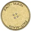 Image de Sujet en bois médium - Bouton Fait-main - 3,4 cm