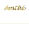 Image de Mot en bois médium - Amitié - 5 x 1,2 cm