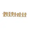 Image de Sujet en bois médium - Ecoliers frise - 16,3 x 3,3 cm