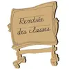Image de Sujet en bois médium - Tableau rentrée des classes - 5,1 x 4,1 cm