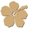 Image de Support à décorer en bois médium - Fleur hawaïenne GM - 15 x 14,6 cm