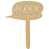Image de Support en bois médium - Photobooth panneau le frère de la mariée - 26,2 x 21,5 cm
