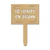Image de Support en bois médium - Photobooth panneau Le boute-en-train - 23,2 x 15,5 cm