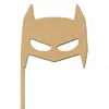 Image de Sujet en bois médium - Photobooth masque Batman - 26,6 x 13 cm