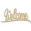 Image de Mot en bois médium - Welcome - 10 x 4,5 cm