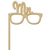 Image de Support en bois médium - Photobooth Lunette MR - 26 x 17,3 cm