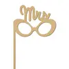 Image de Support en bois médium - Photobooth Lunette MRS - 26,5 x 15,2 cm