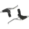 Image de Paire de leviers de frein VTT-VTC 3 doigts alu course du levier reglable Newton V-Brake TU