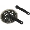 Image de Pedalier Vtt P2r 7-8v. Noir 150mm 42-32-22 Avec Pare-Chaine