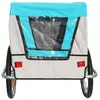 Image de Remorque de vélo couverte 2 places maxi blocage et fixation axe de roue arrière - montage rapide sans outil enfant P2R 45 Kg 58 cm