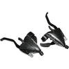 Image de Paire de levier-manettes VTT alu azera pour frein compatible shimano P2R V-Brake Noir 3x8 vitesses 141885