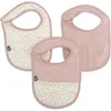 Image de Lot X3 Bavoirs - Domiva - 0-6 Mois - Gaze De Coton - Vieux Rose