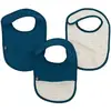 Image de Lot X3 Bavoirs - Domiva - 0-6 Mois - Gaze De Coton - Indigo