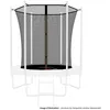 Image de Filet IntÃ©rieur De SÃ©curitÃ© Pour Trampoline Avec Bouchons Hauts De Perches Et Ficelle : Ã 6ft/ 185 Cm, 6 Perches - Noir